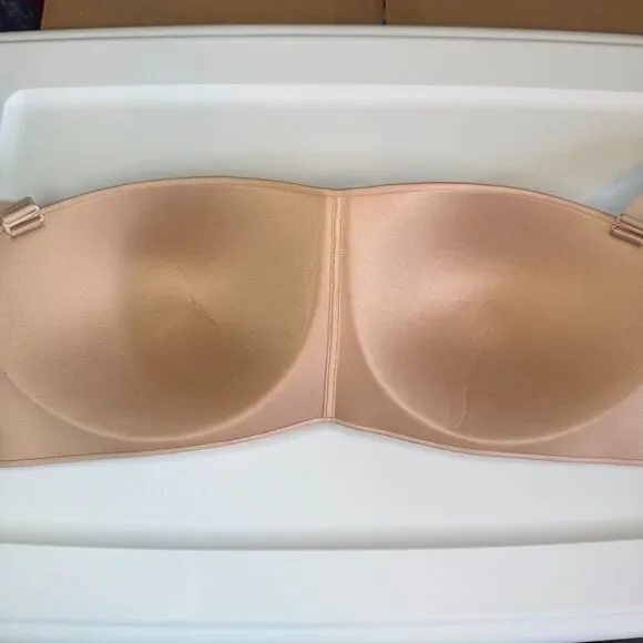 NEW SKIMS womens sz 36DDD wireless strapless lightly padded removable straps bra - Picture 9 of 12